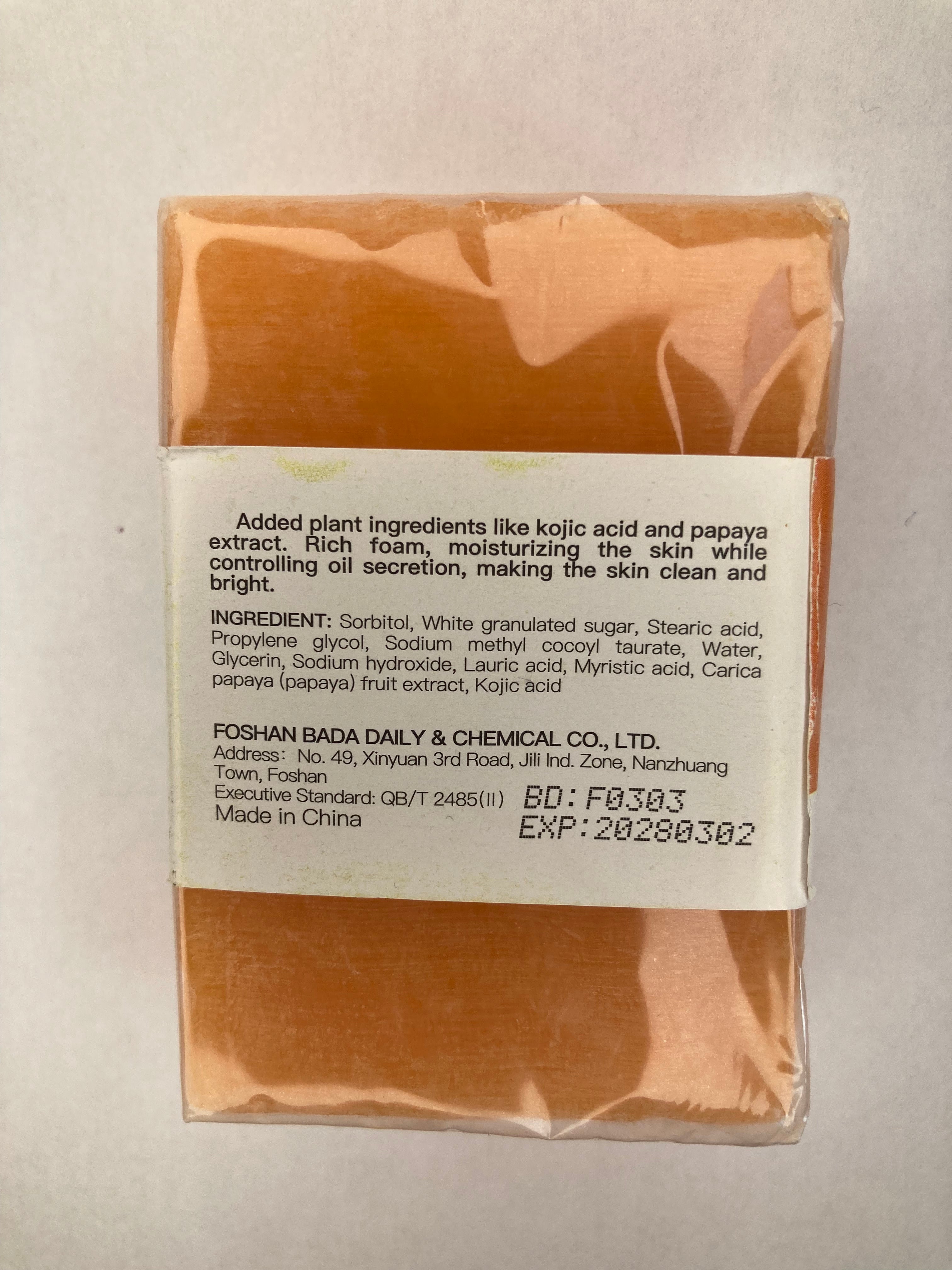 Savon à base d'acide Kojic à la Papaye