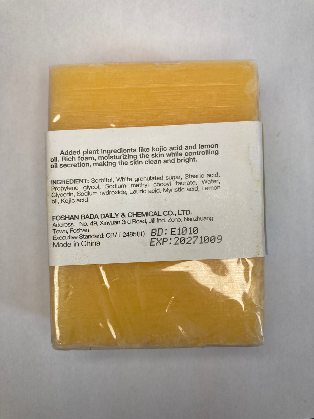 Savon à base d'acide Kojic au Citron